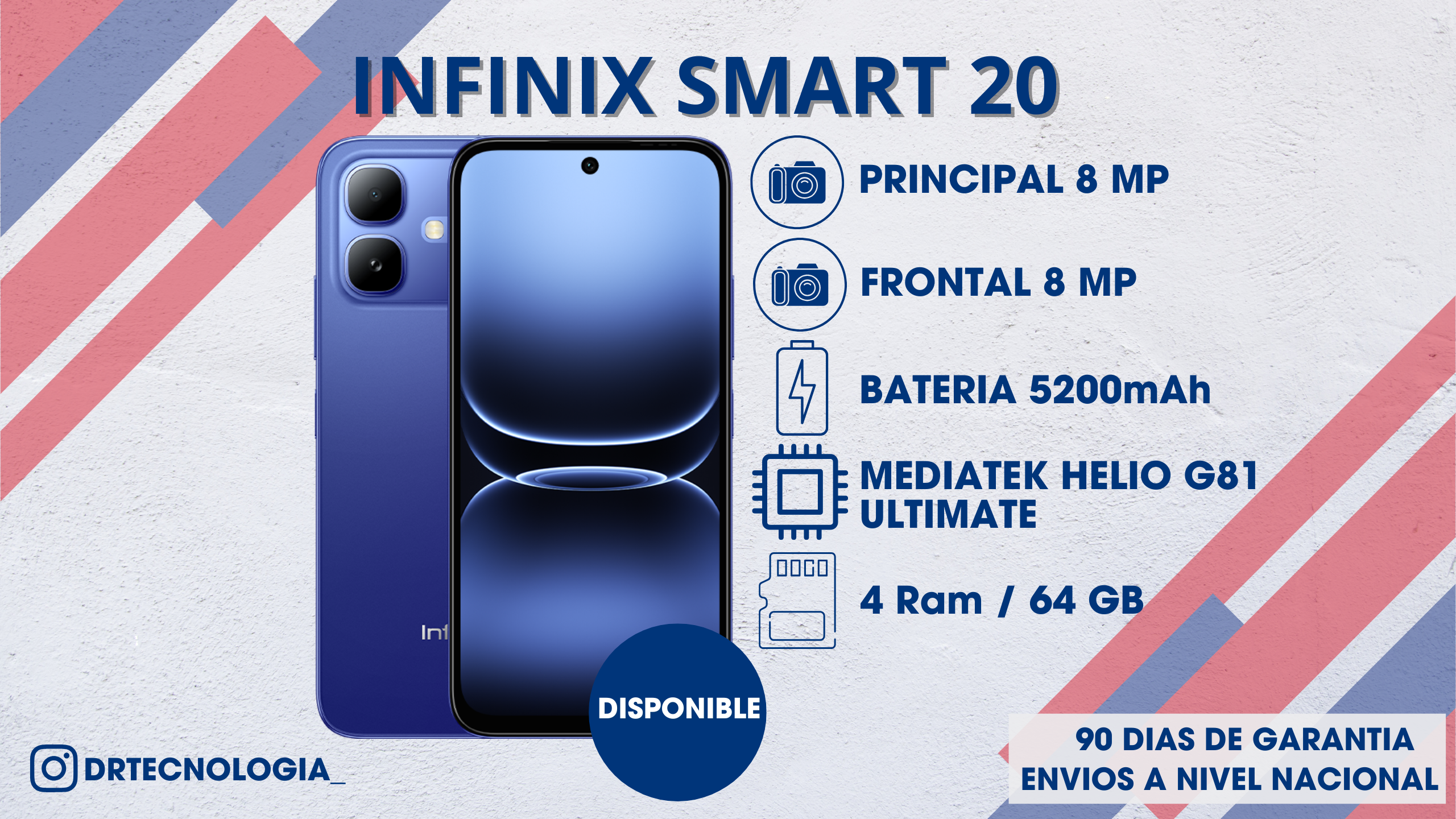 TELEFONO INFINIX SMART 20 4/64GB